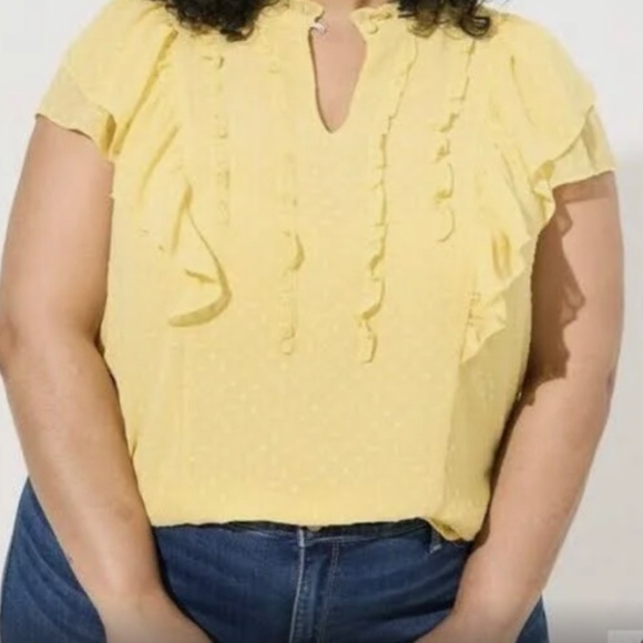 Torrid clip dot blouse - Picture 3 of 3